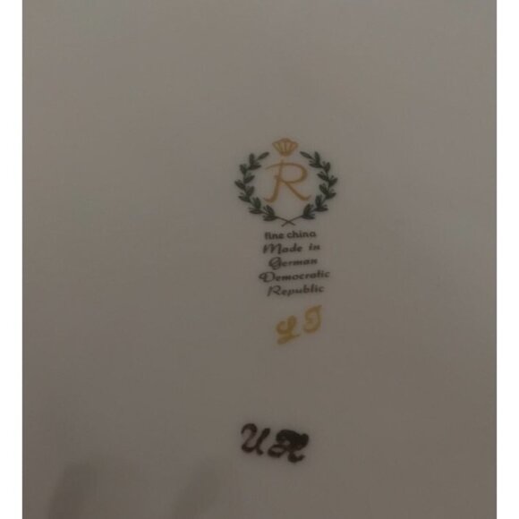 Reichenbach Fine China Floral Round Platter Plate GermanyHeavy Gold Trim 13" - Picture 4 of 11